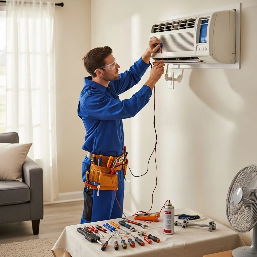 Güzelbahçe Ariston Ariston klima gaz dolumu ve bakım – Enerji verimliliği artırıldı. - Teknik servis örneği